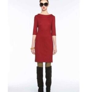 Diane Von Furstenberg - Thandi Red Long Sleeve Dress